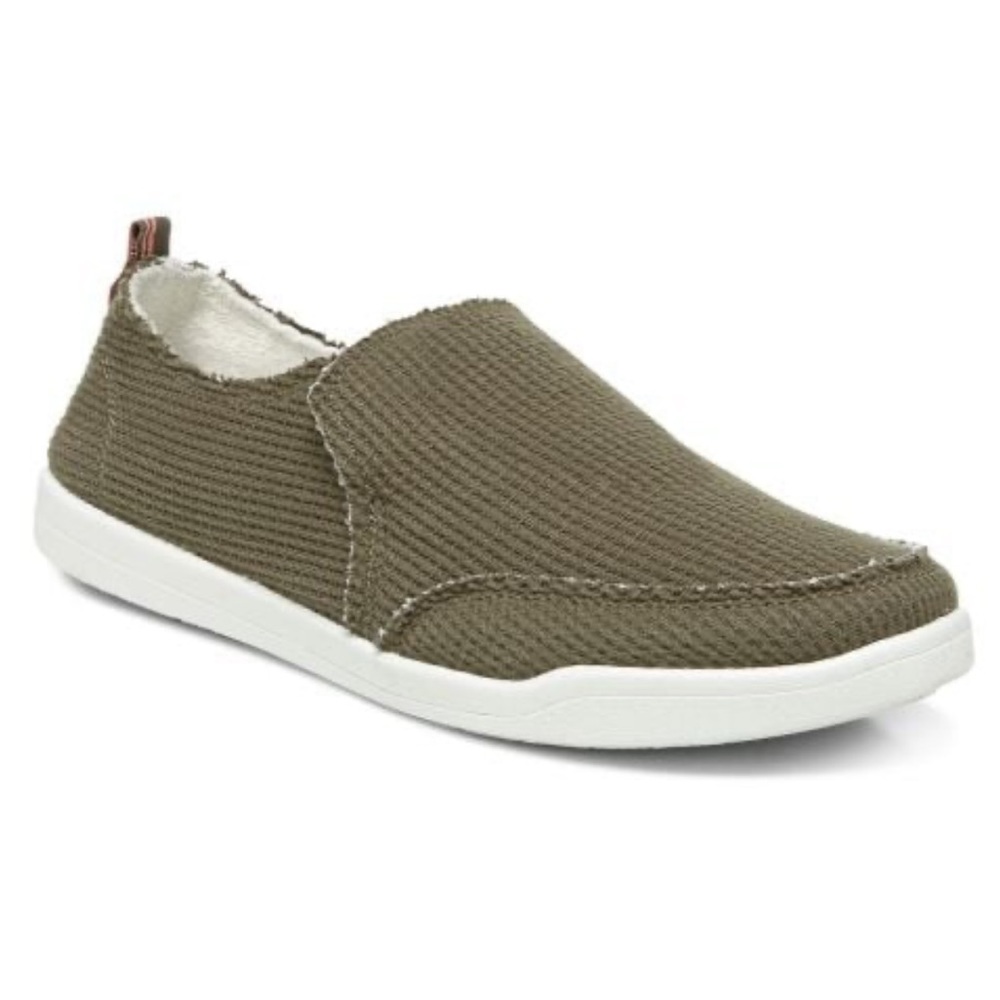 Vionic BEACH MALIBU SLIP ON SNEAKER: WAFFLE KNIT Sz 7 Green